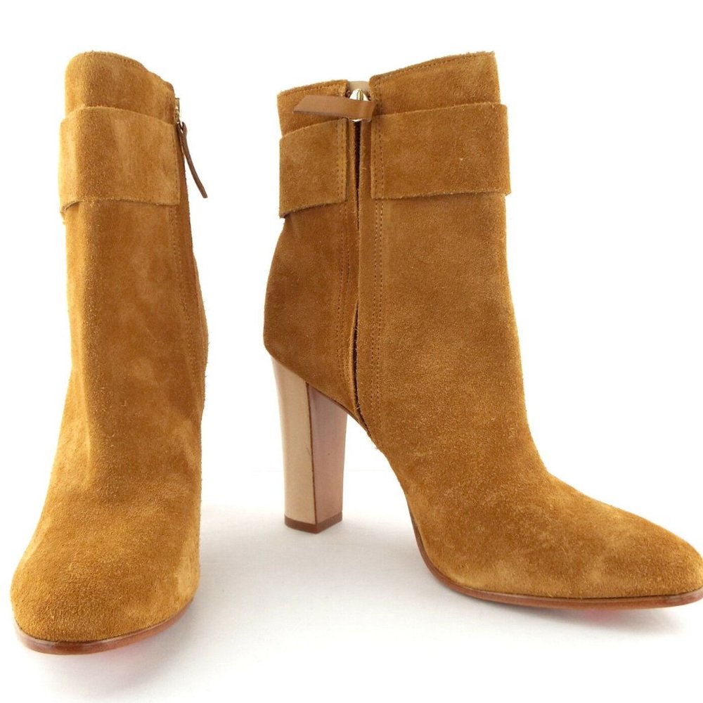 NWOT SCHUTZ NAMIL Suede Ankle Boots Booti - Picture 1 of 4